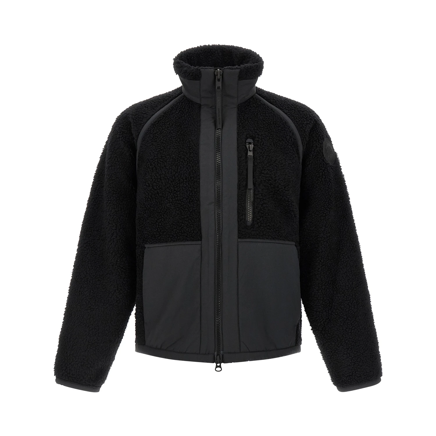 Black Wool Full-Length Jacket
