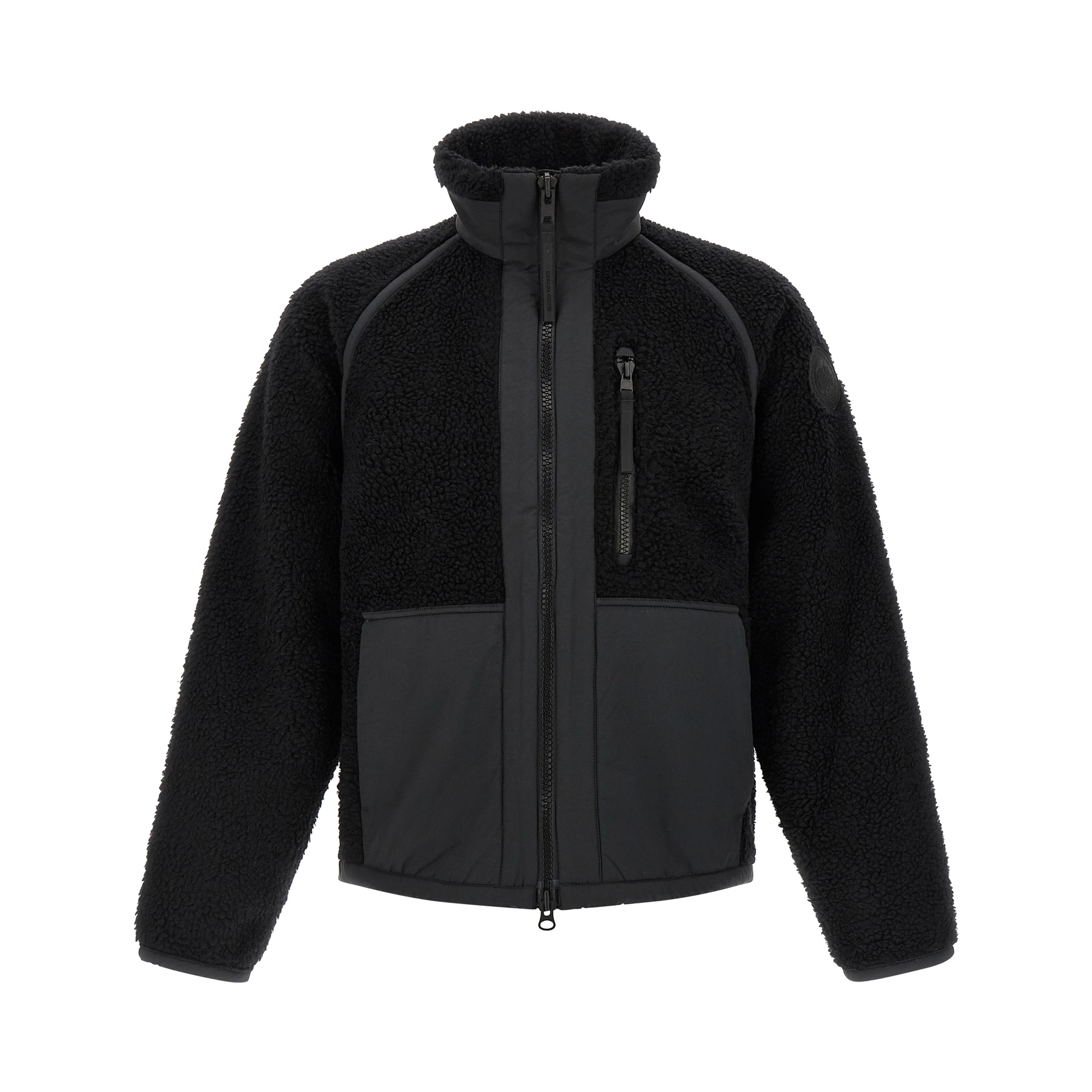 Black Wool Full-Length Jacket