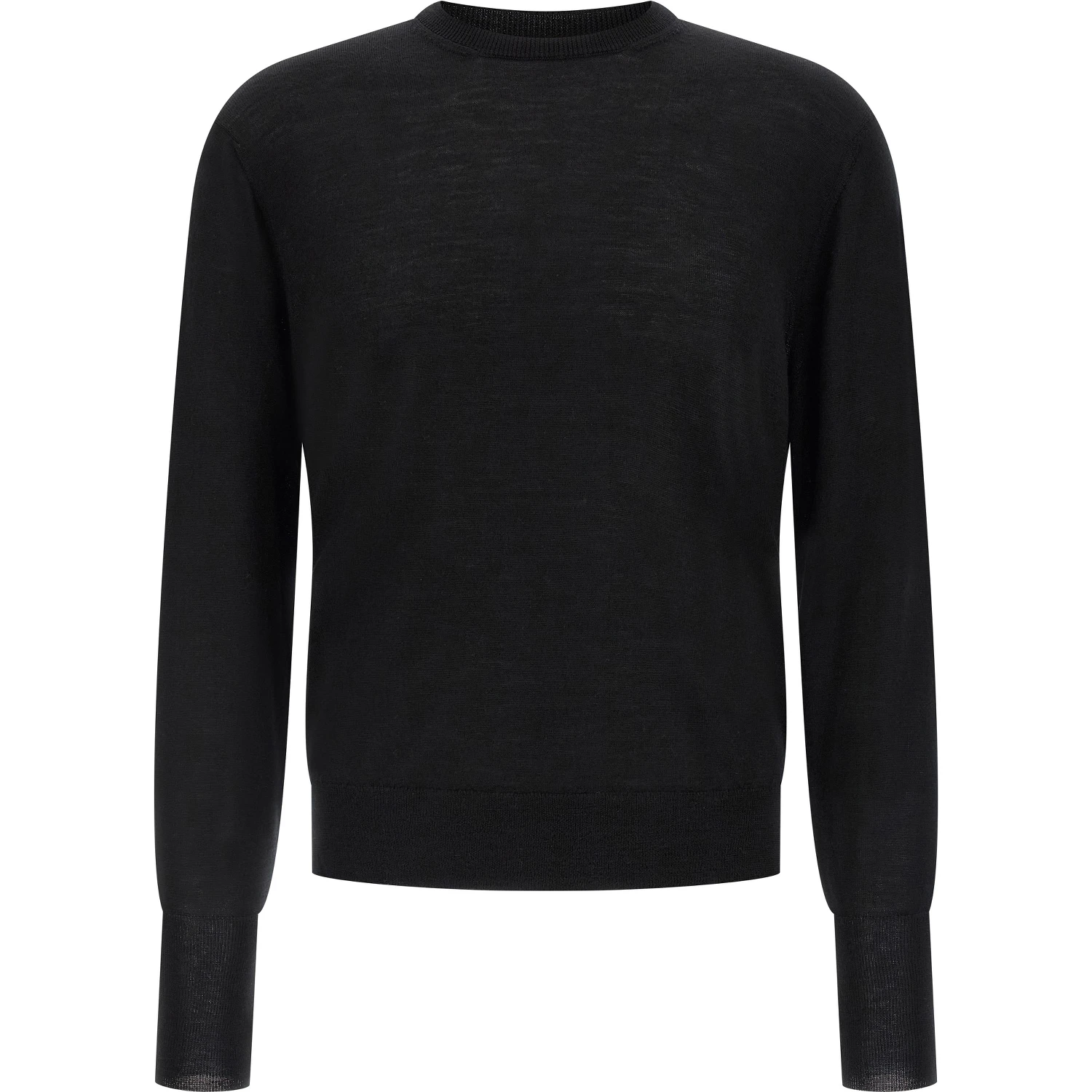 Black Virgin Wool Cardigan