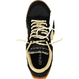 Black Nylon Athletic Sneakers