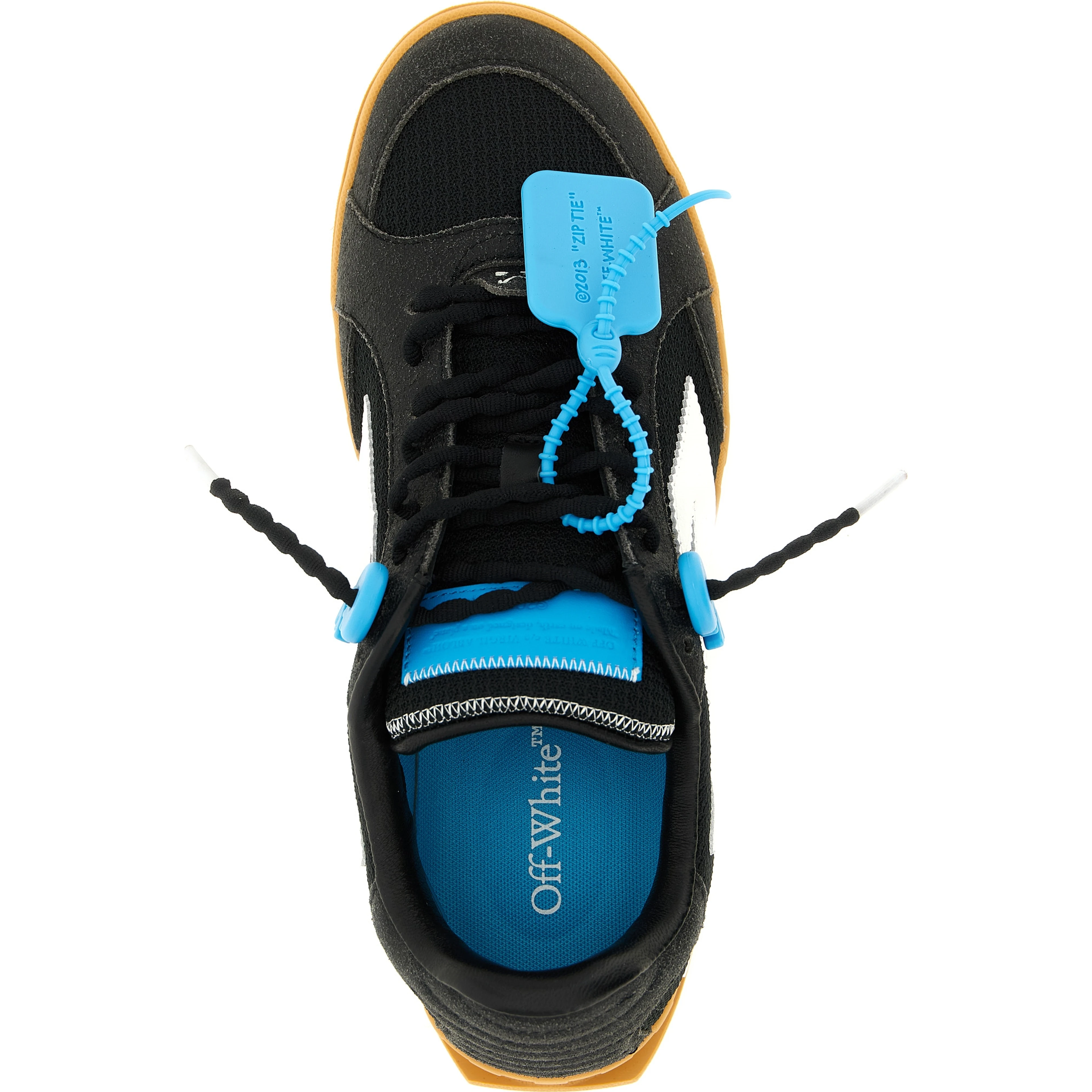Black Polyester Athletic Sneakers