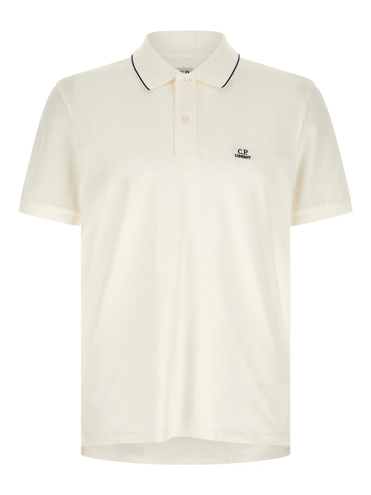 White Cotton Polo Shirt