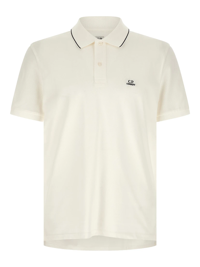 White Cotton Polo Shirt