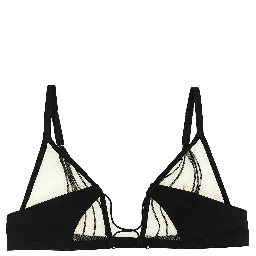 Black Nylon Bra