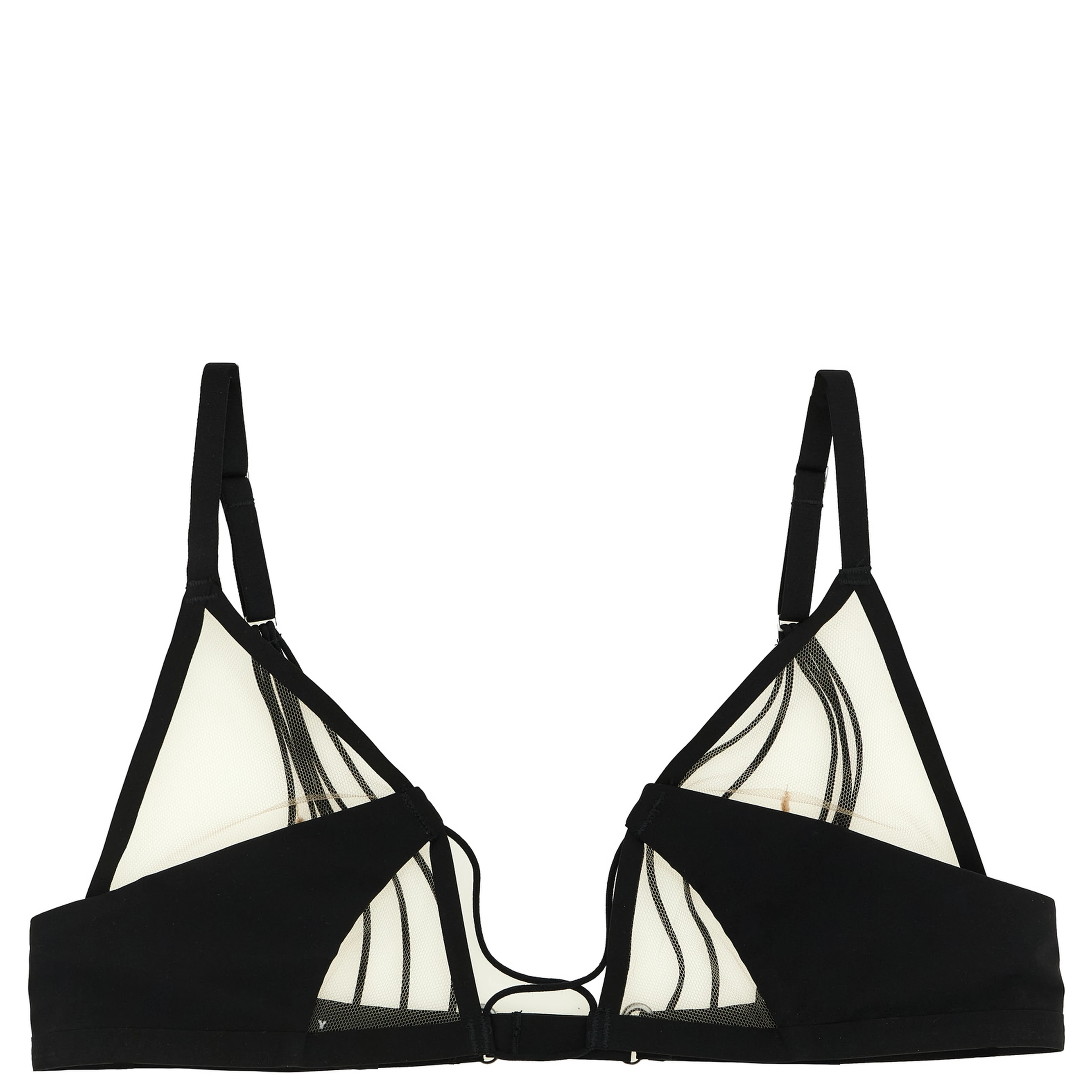 Black Nylon Bra