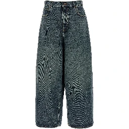 Blue Cotton Relaxed Fit Jeans