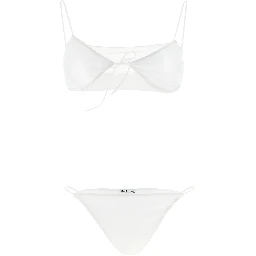 White Polyester Bikini