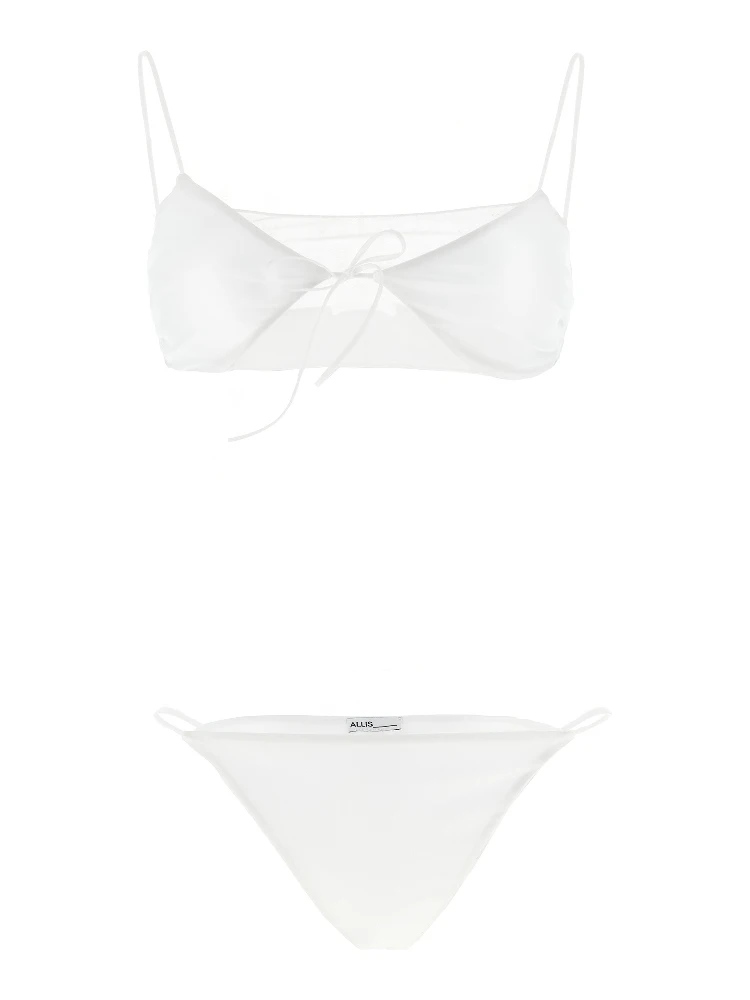 White Polyester Bikini