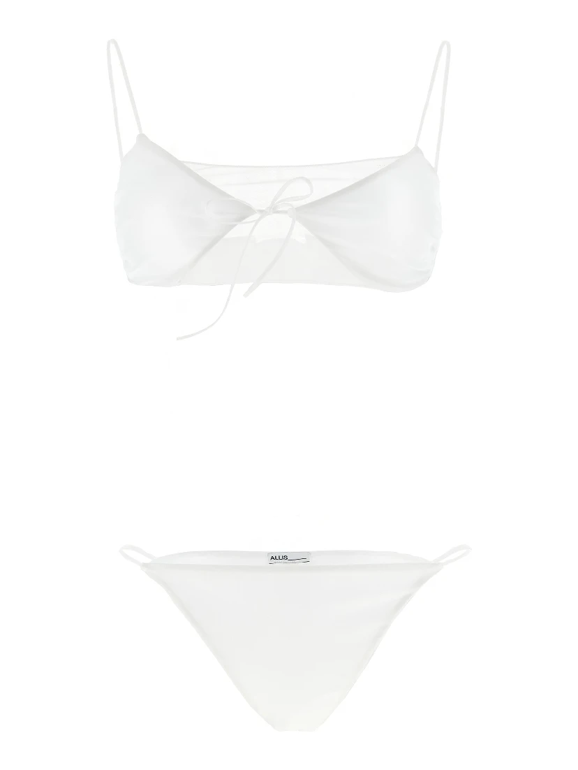 White Polyester Bikini