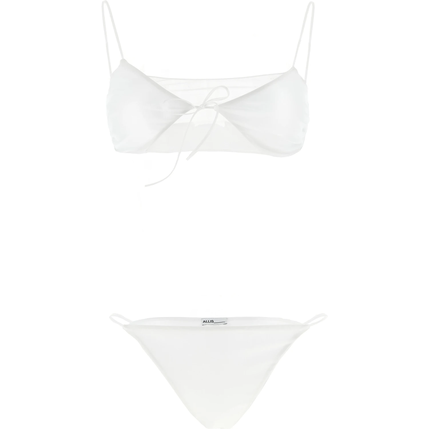White Polyester Bikini