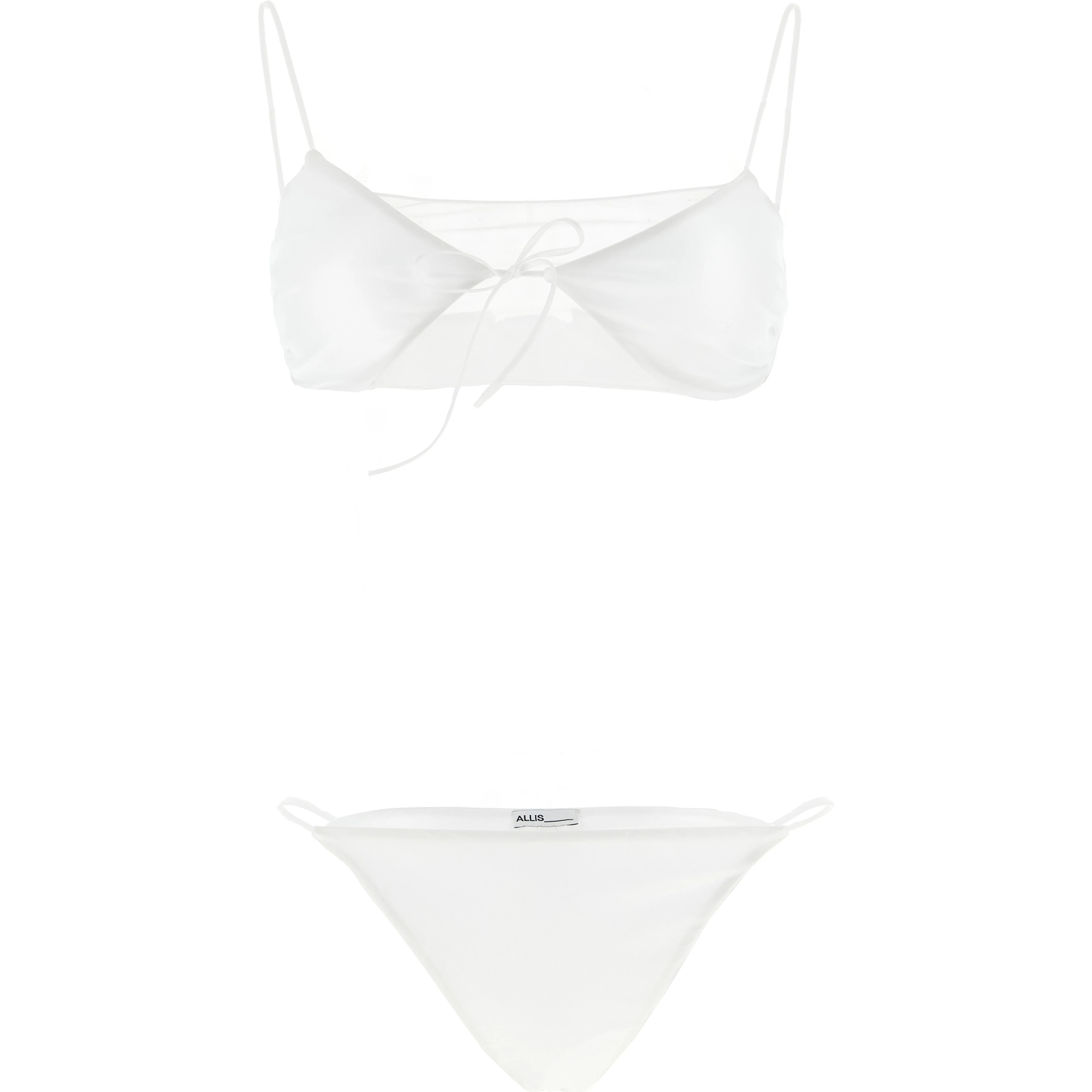 White Polyester Bikini