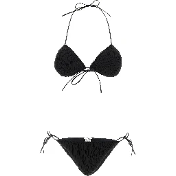 Black Polyester Bikini