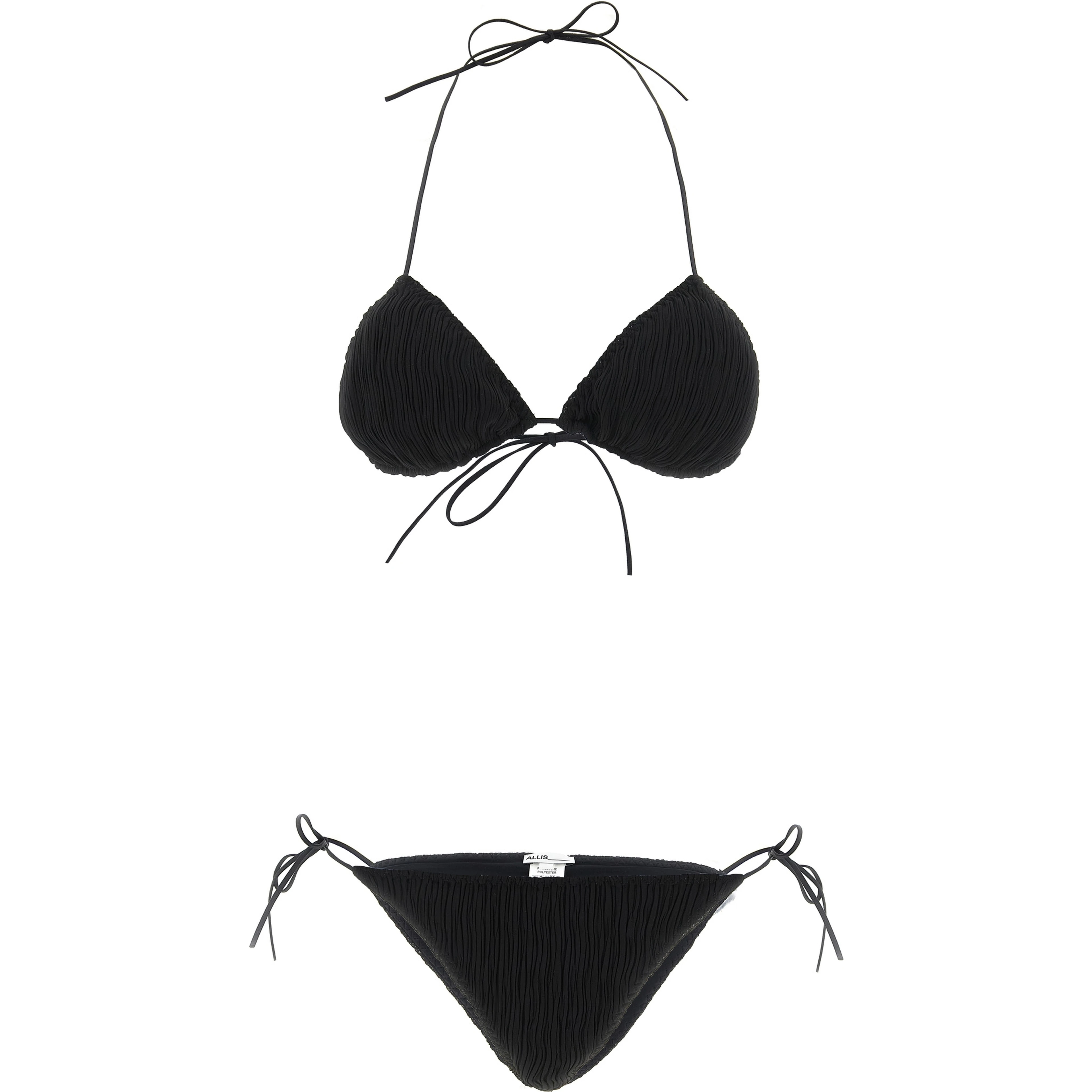 Black Polyester Bikini