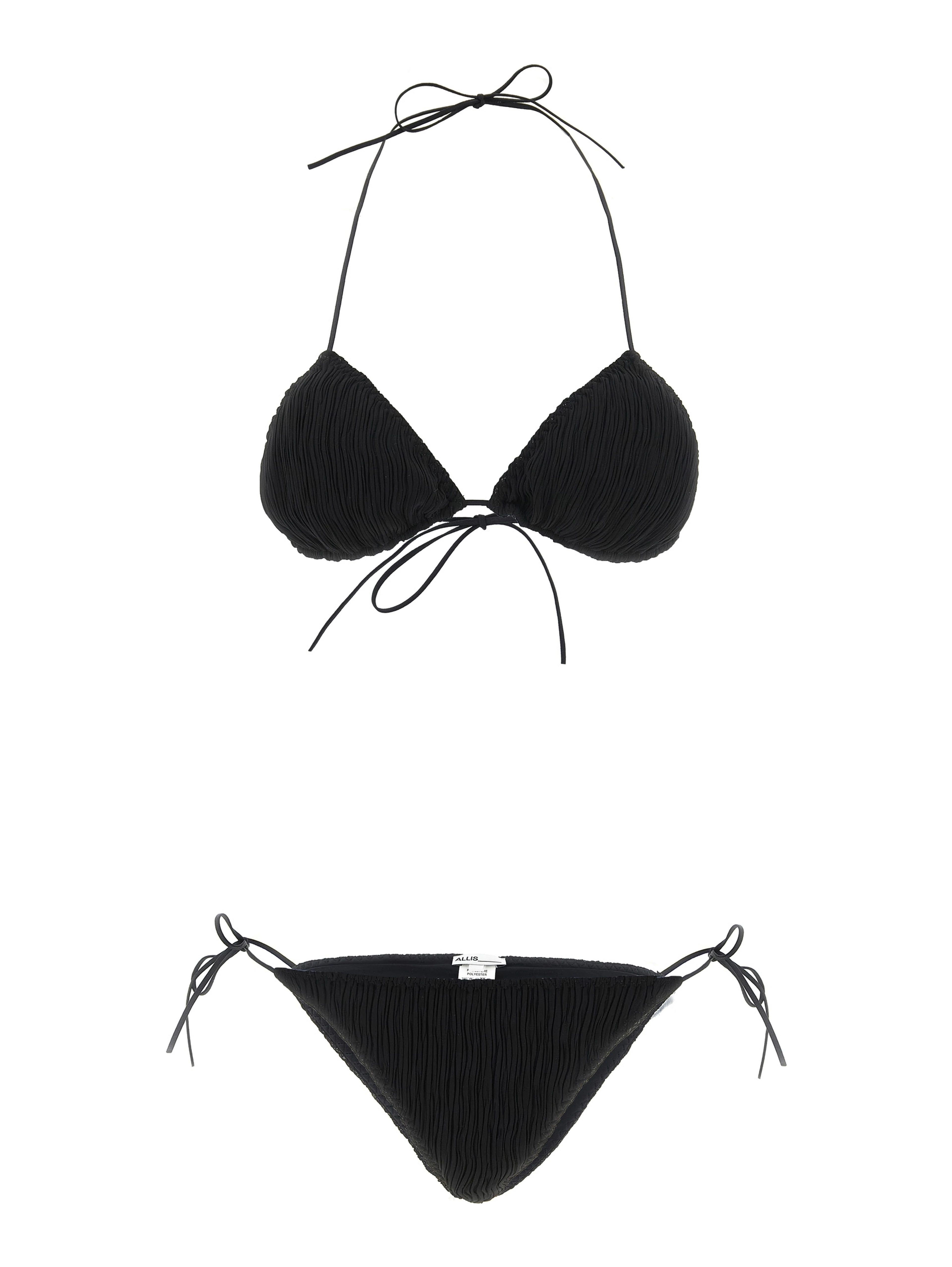 Black Polyester Bikini