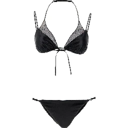 Black Polyester Bikini