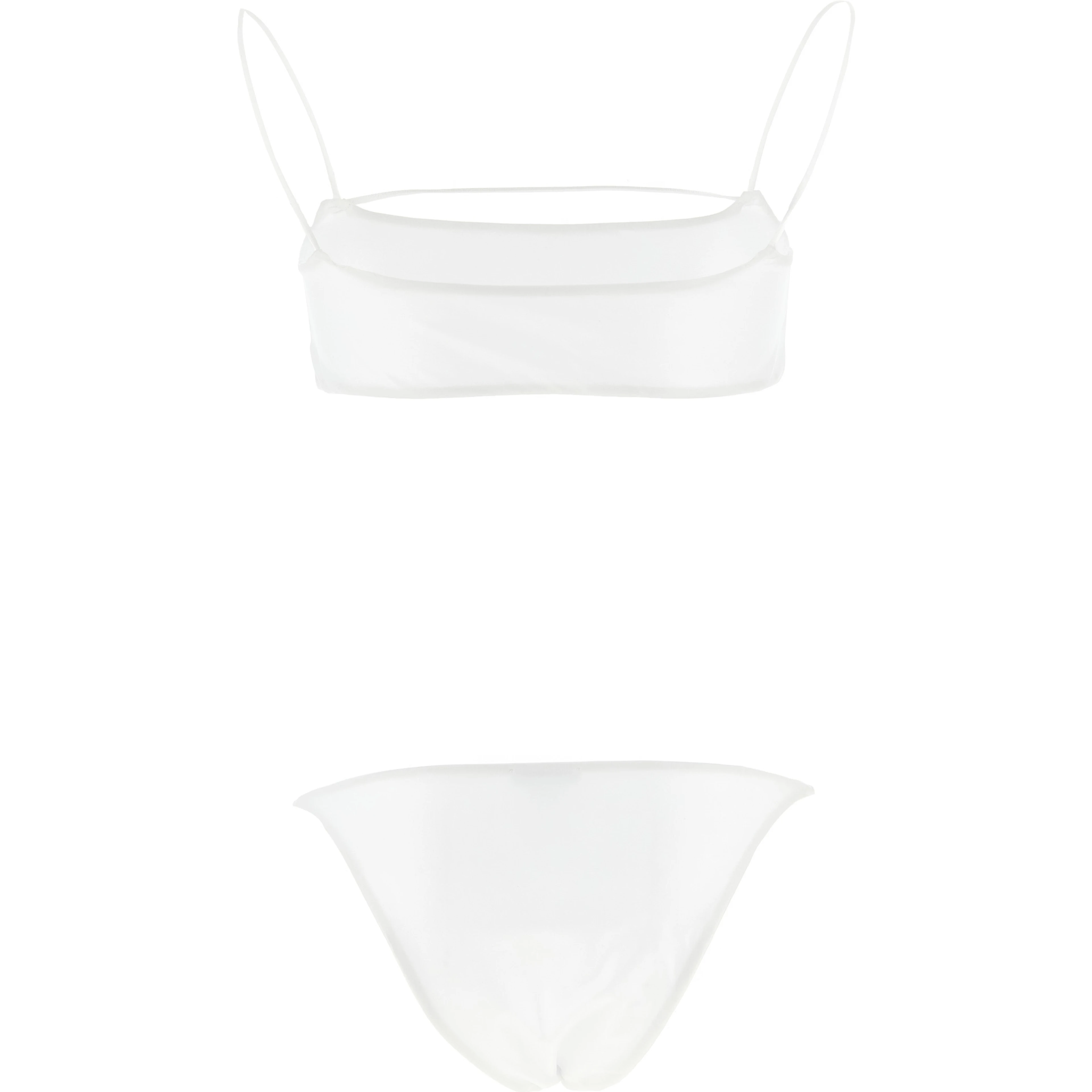 White Polyester Bikini