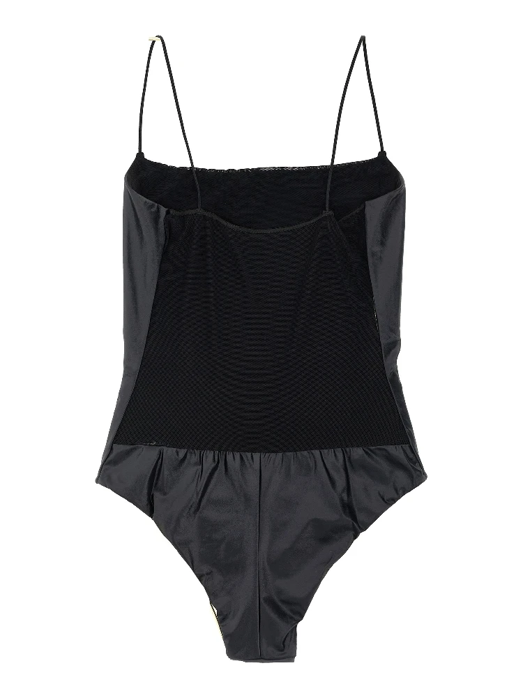 Black Polyester One-Piece Swimsuit alternative