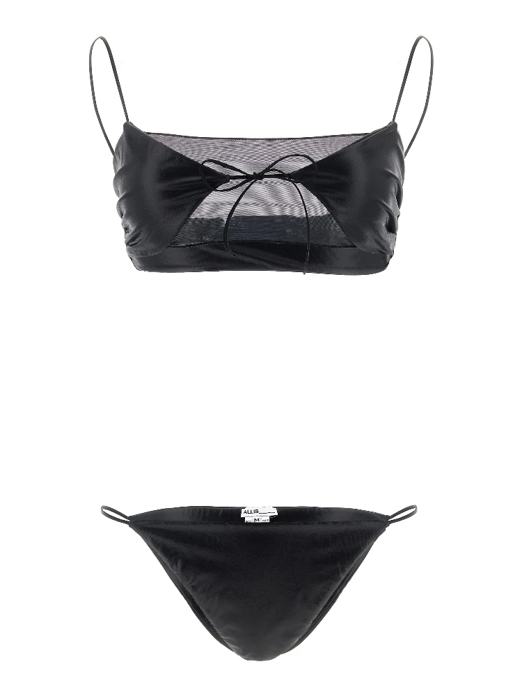 Black Polyester Bikini
