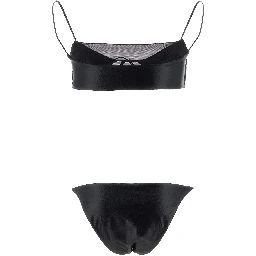Black Polyester Bikini