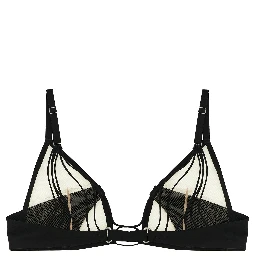 Black Nylon Bra