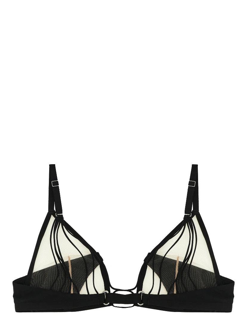 Black Nylon Bra