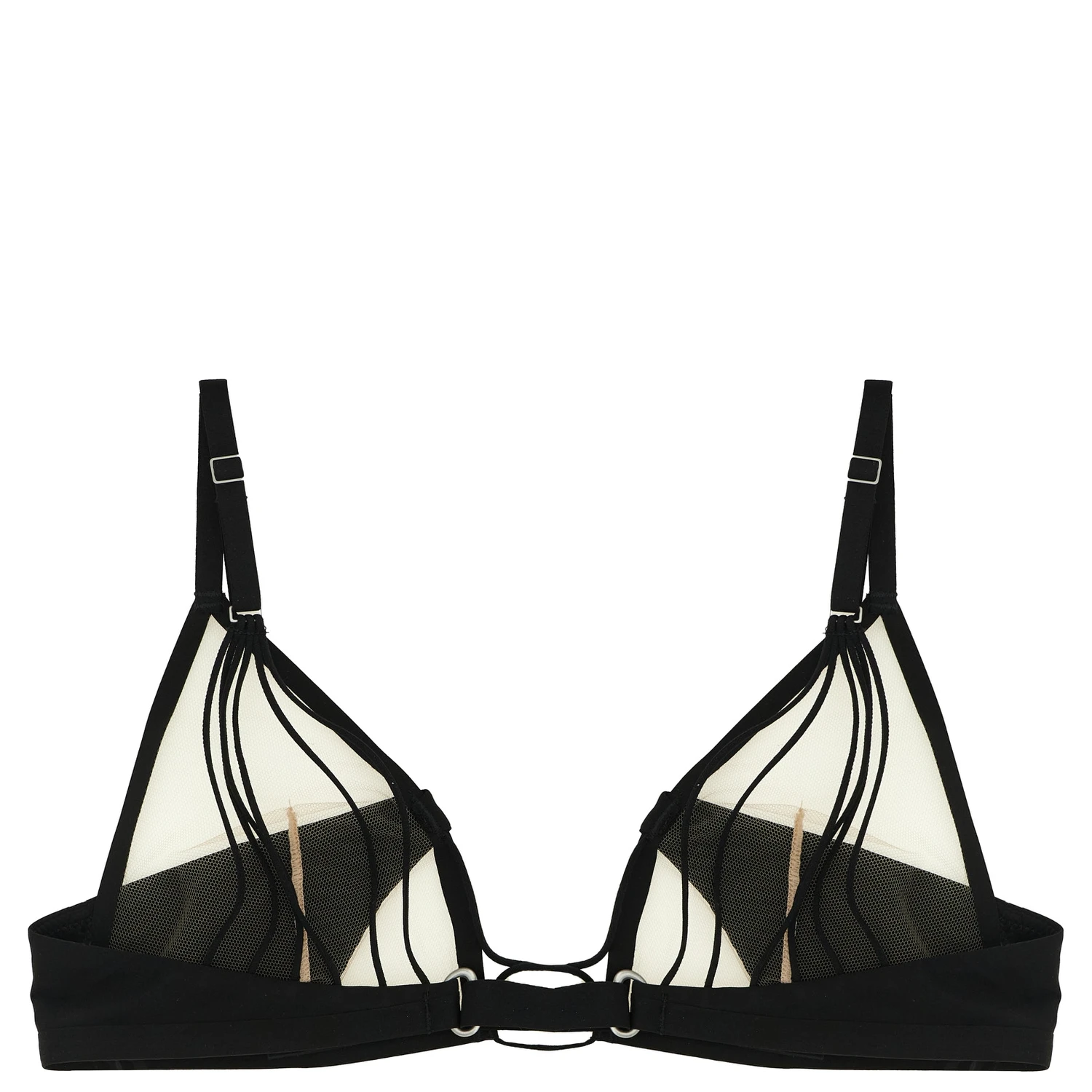 Black Nylon Bra