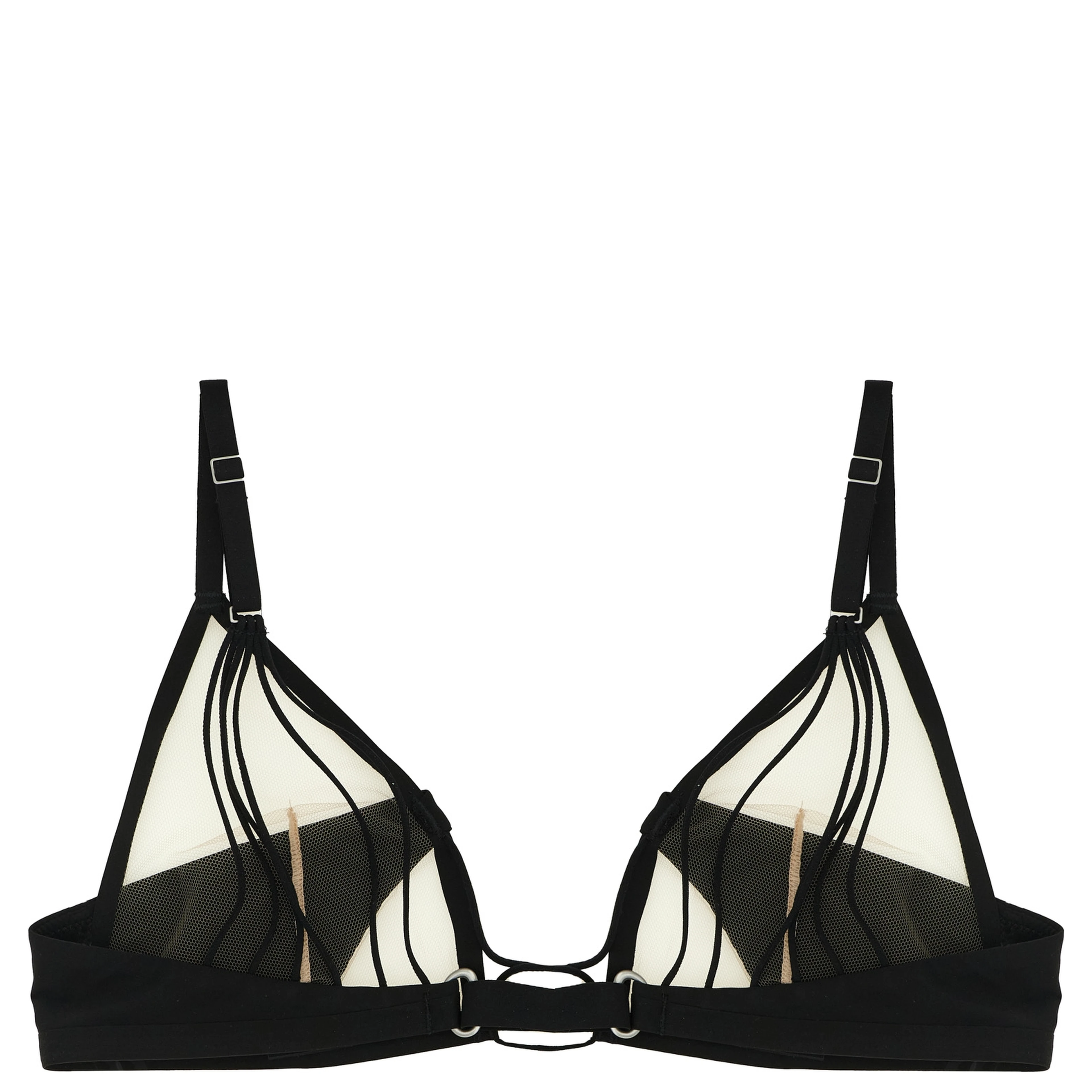 Black Nylon Bra