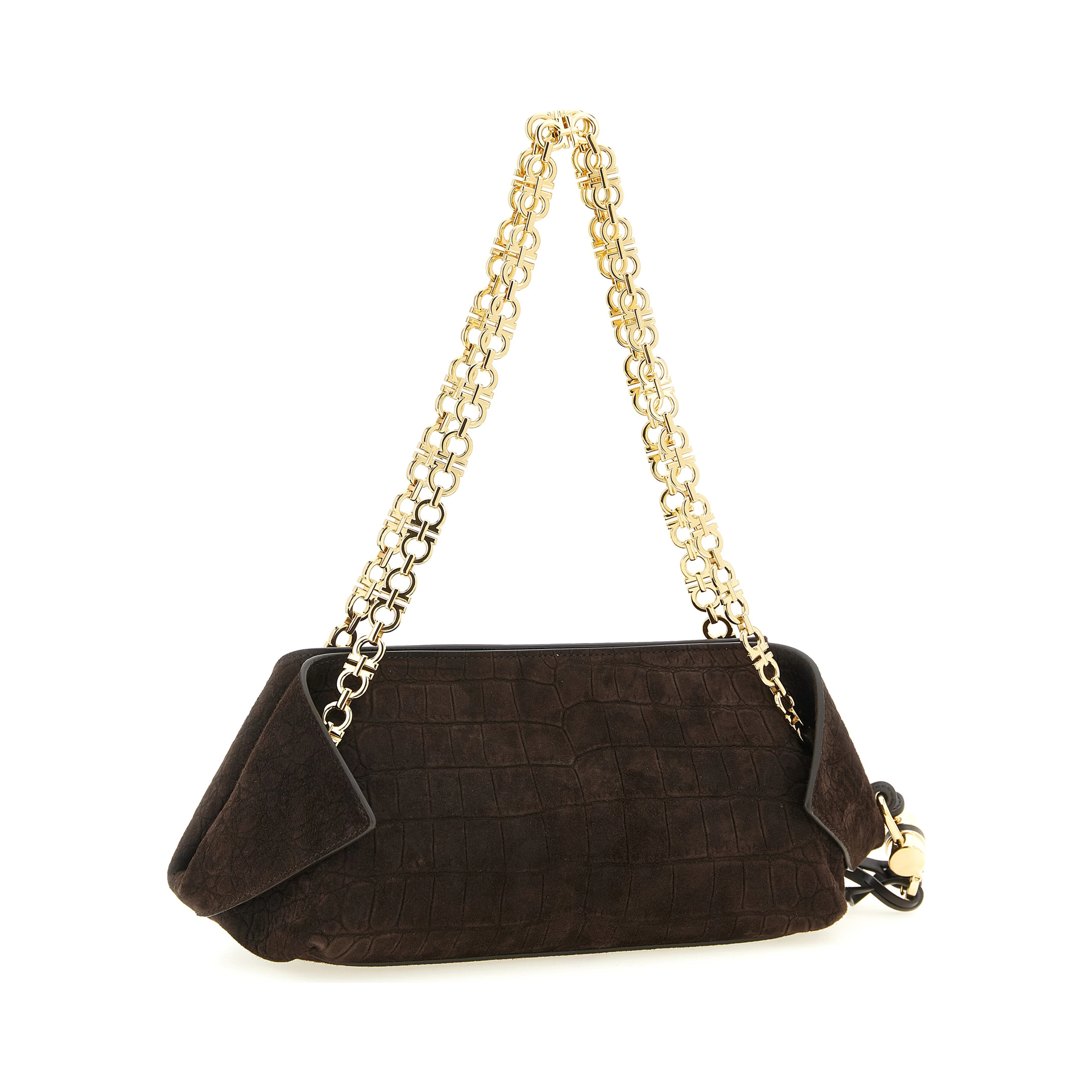 Brown Goatskin Shoulder Bag