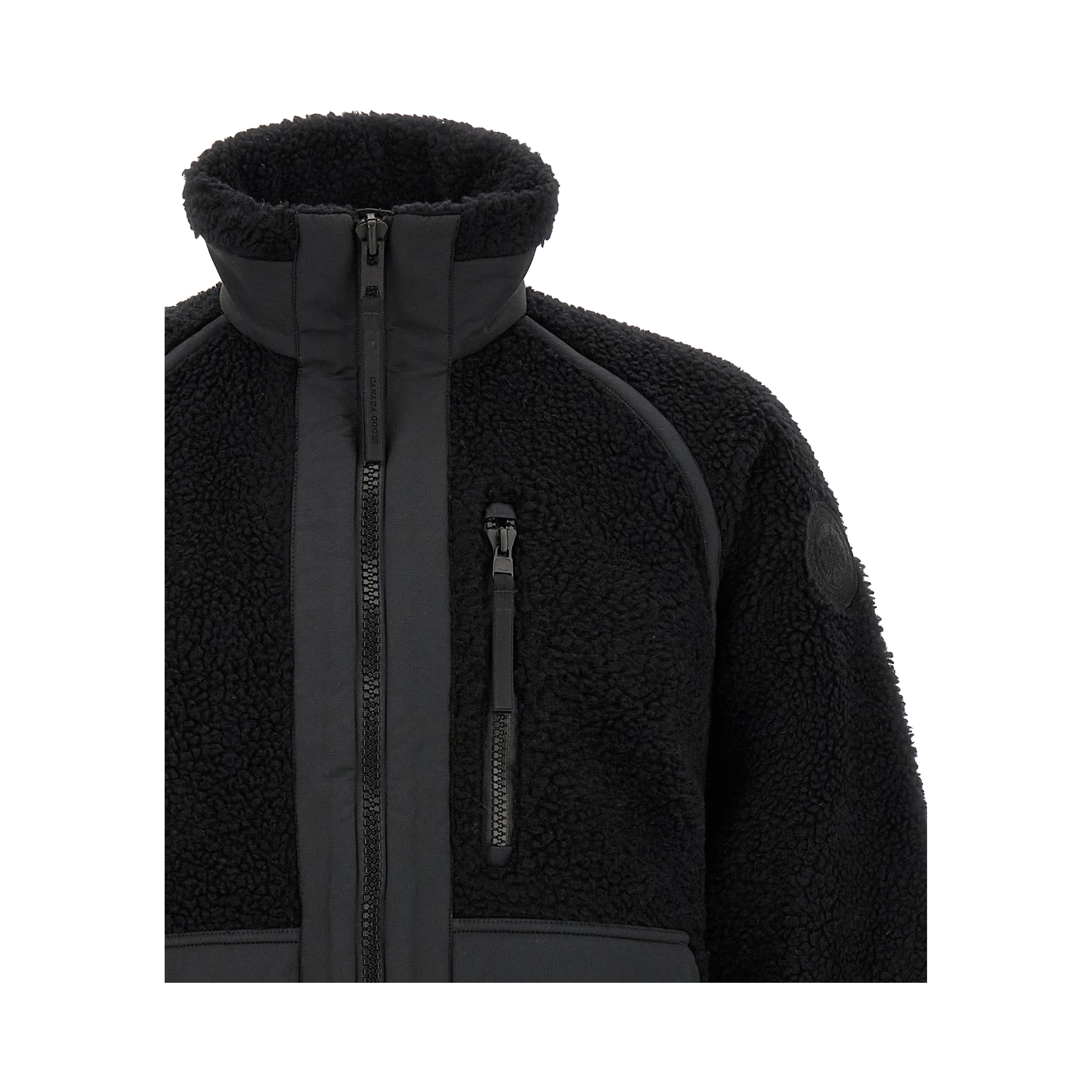 Black Wool Full-Length Jacket