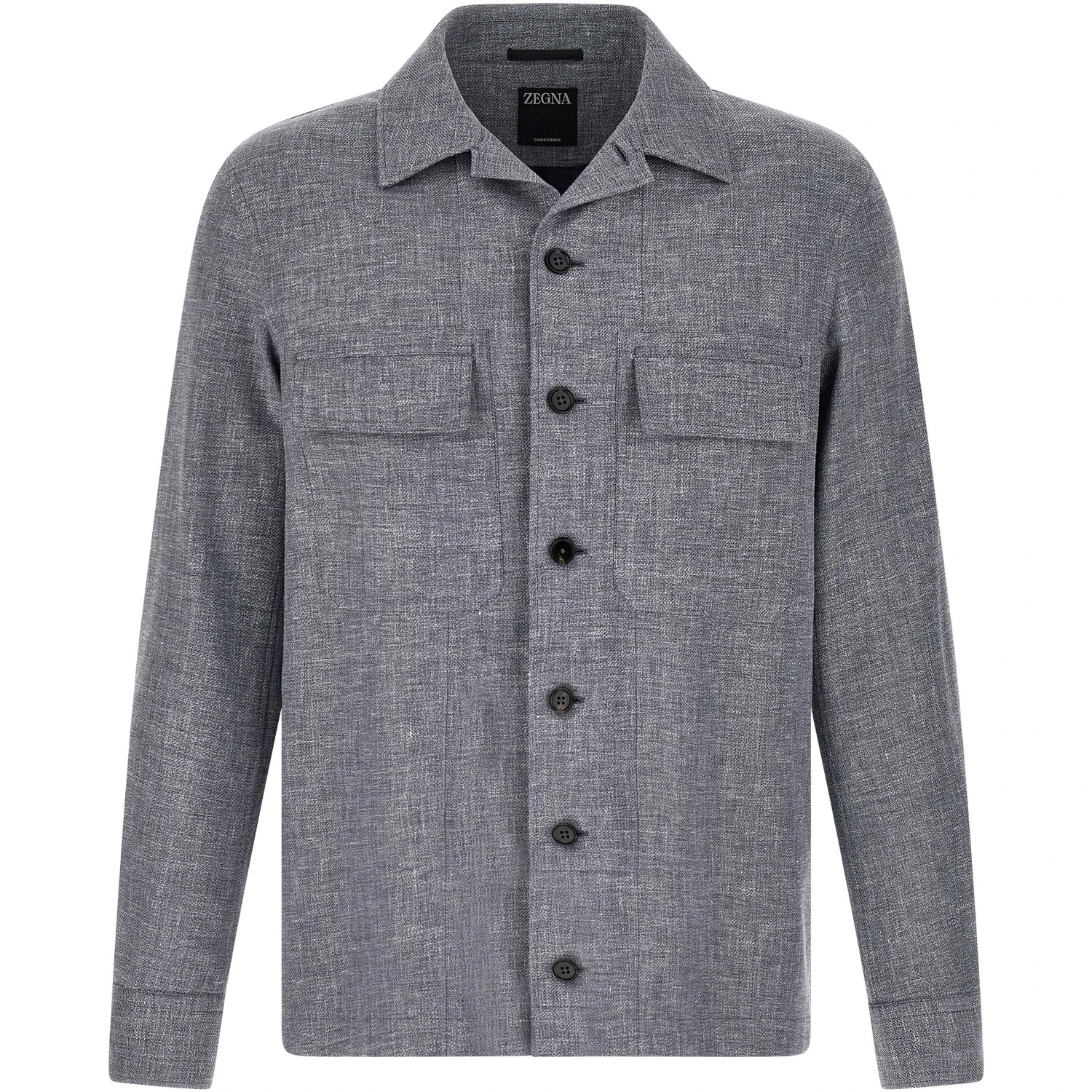 Blue Linen Blouse