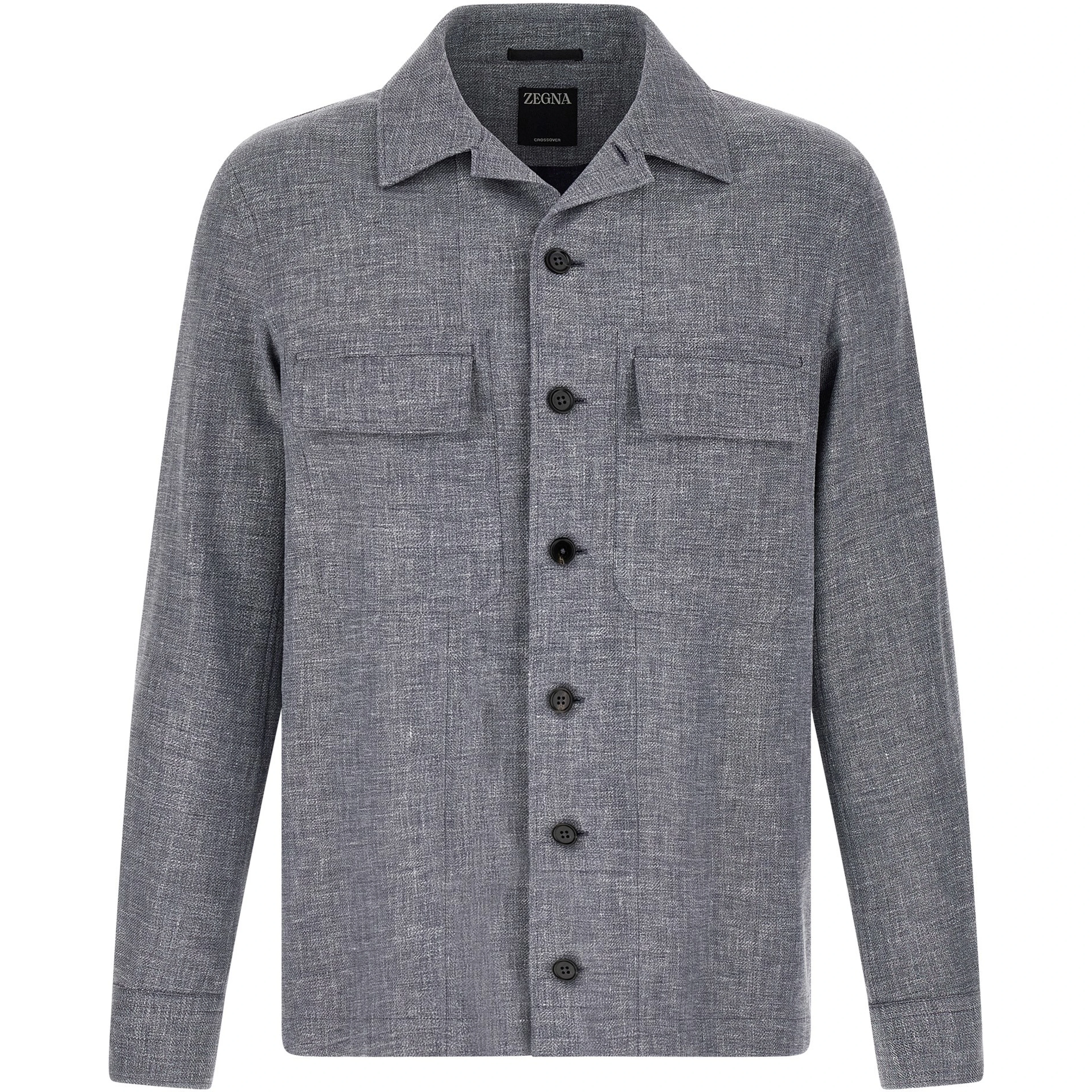 Blue Linen Blouse
