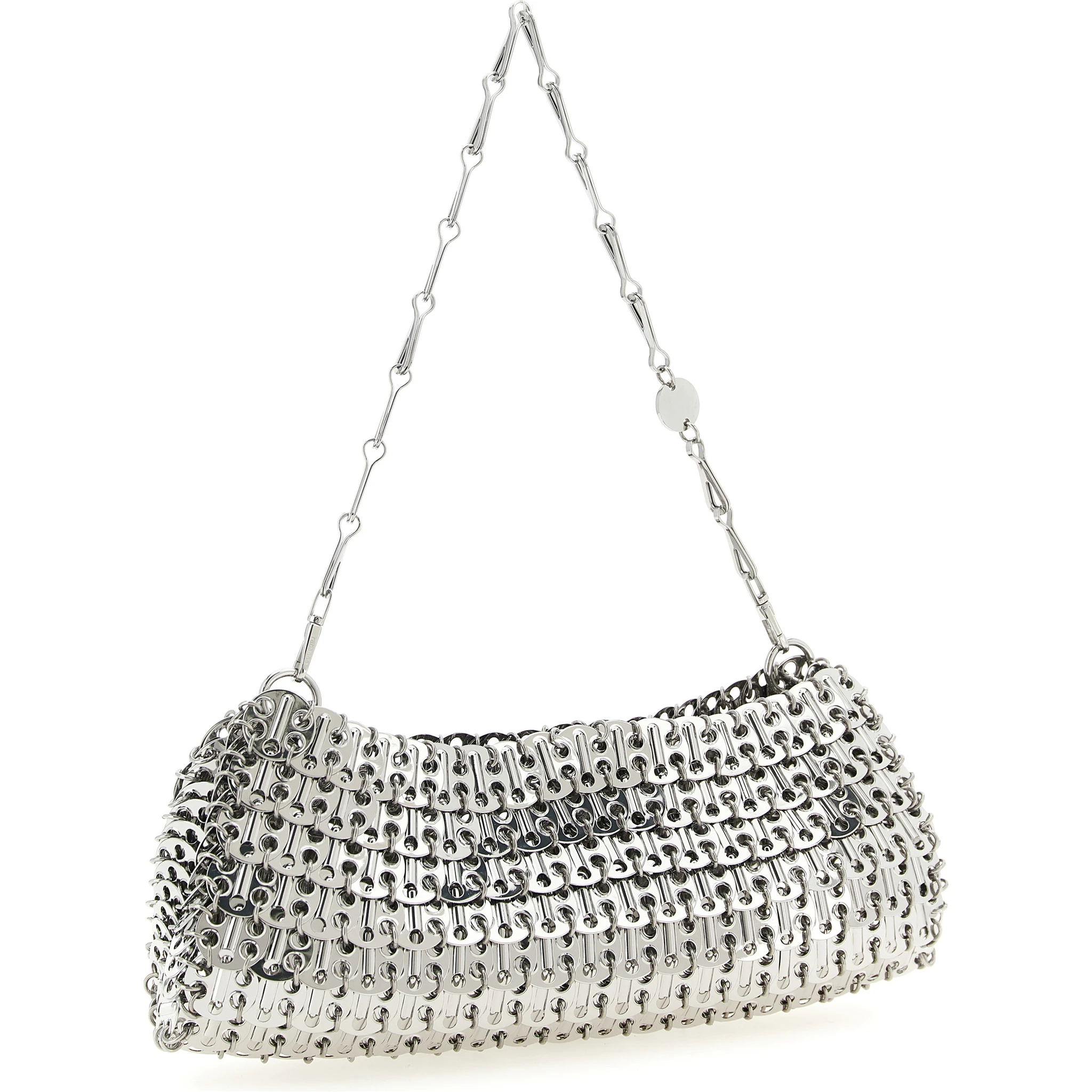 Silver Brass Clutch Bag