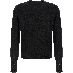 Black Virgin Wool Cardigan