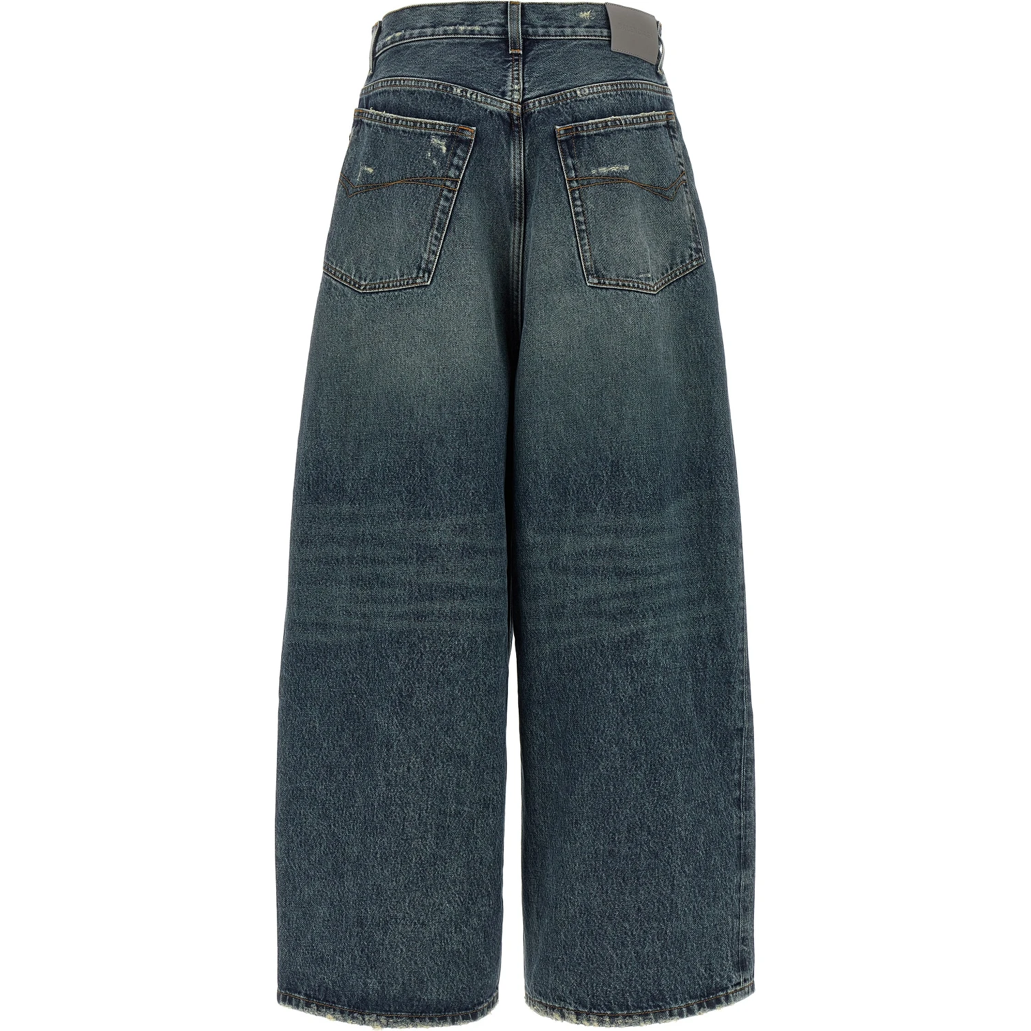Blue Cotton Relaxed Fit Jeans