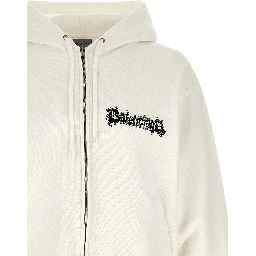 White Cotton Sweatshirt