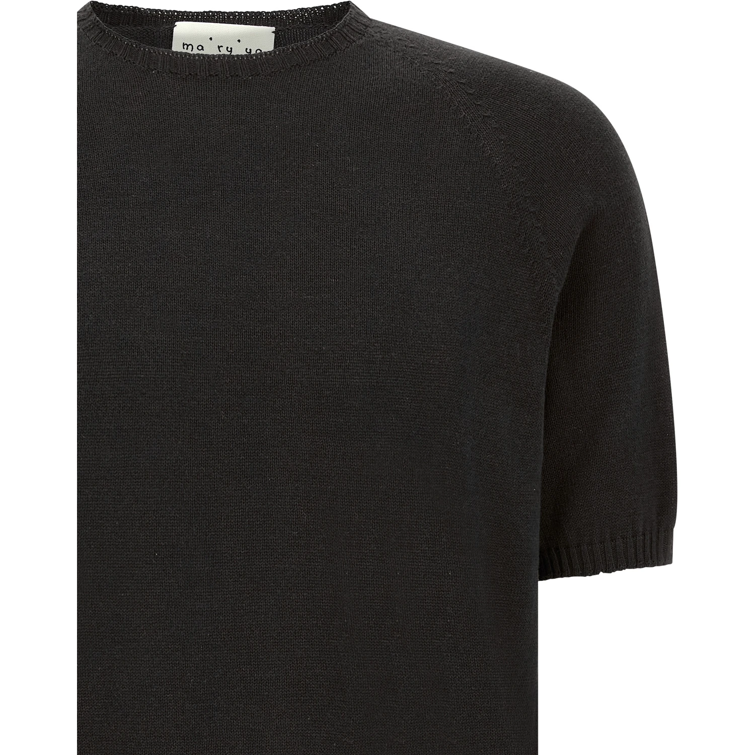 Black Cotton Cardigan