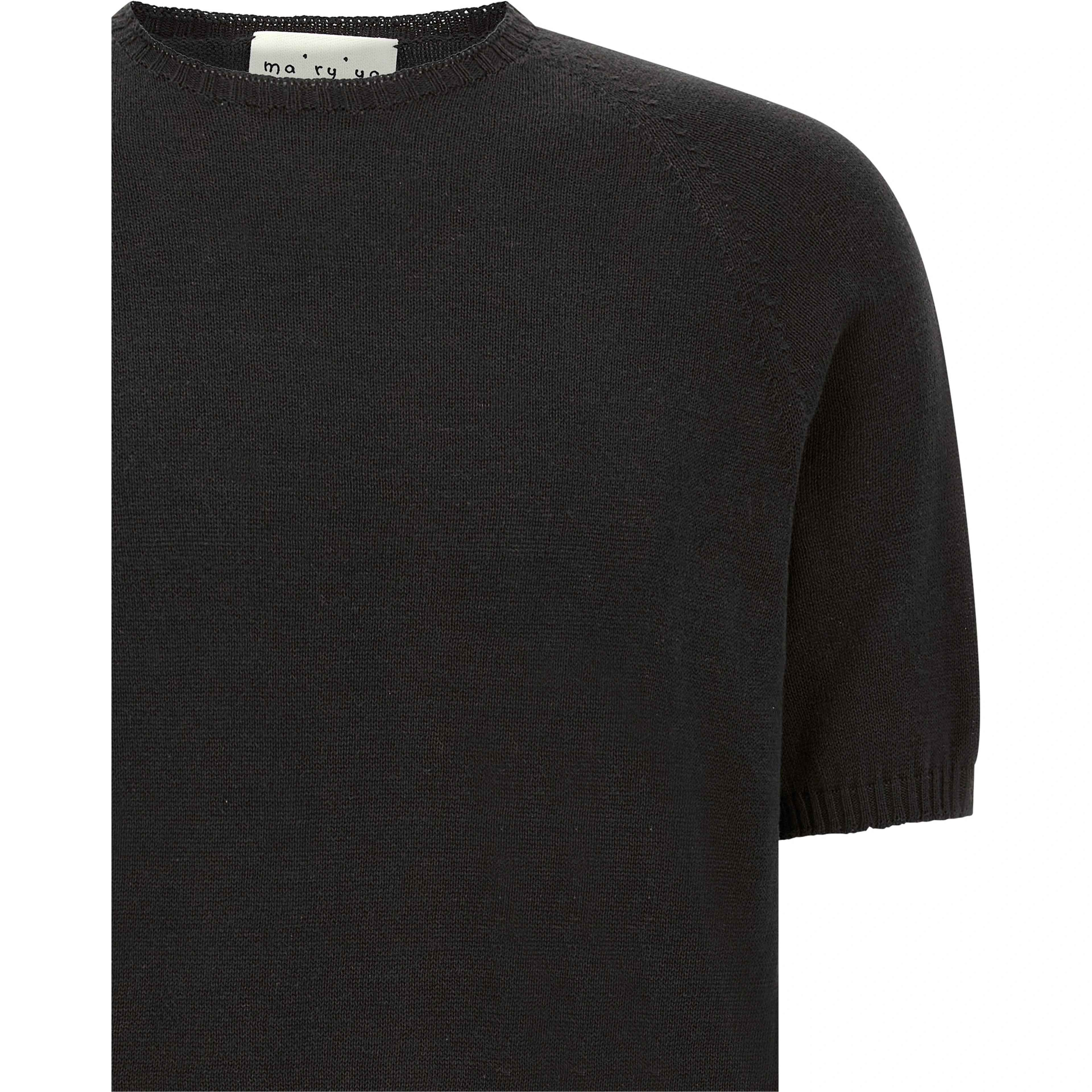 Black Cotton Cardigan