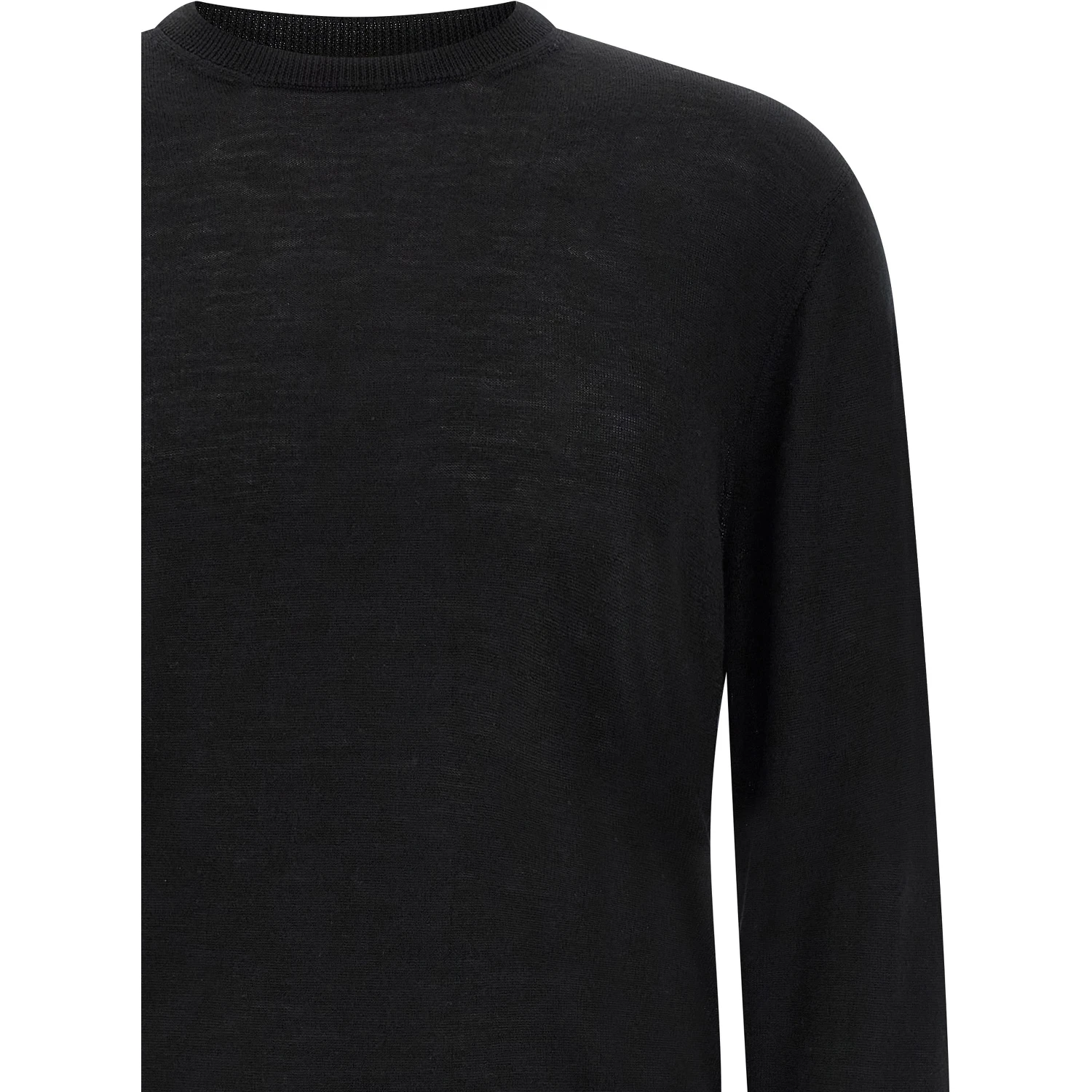 Black Virgin Wool Cardigan