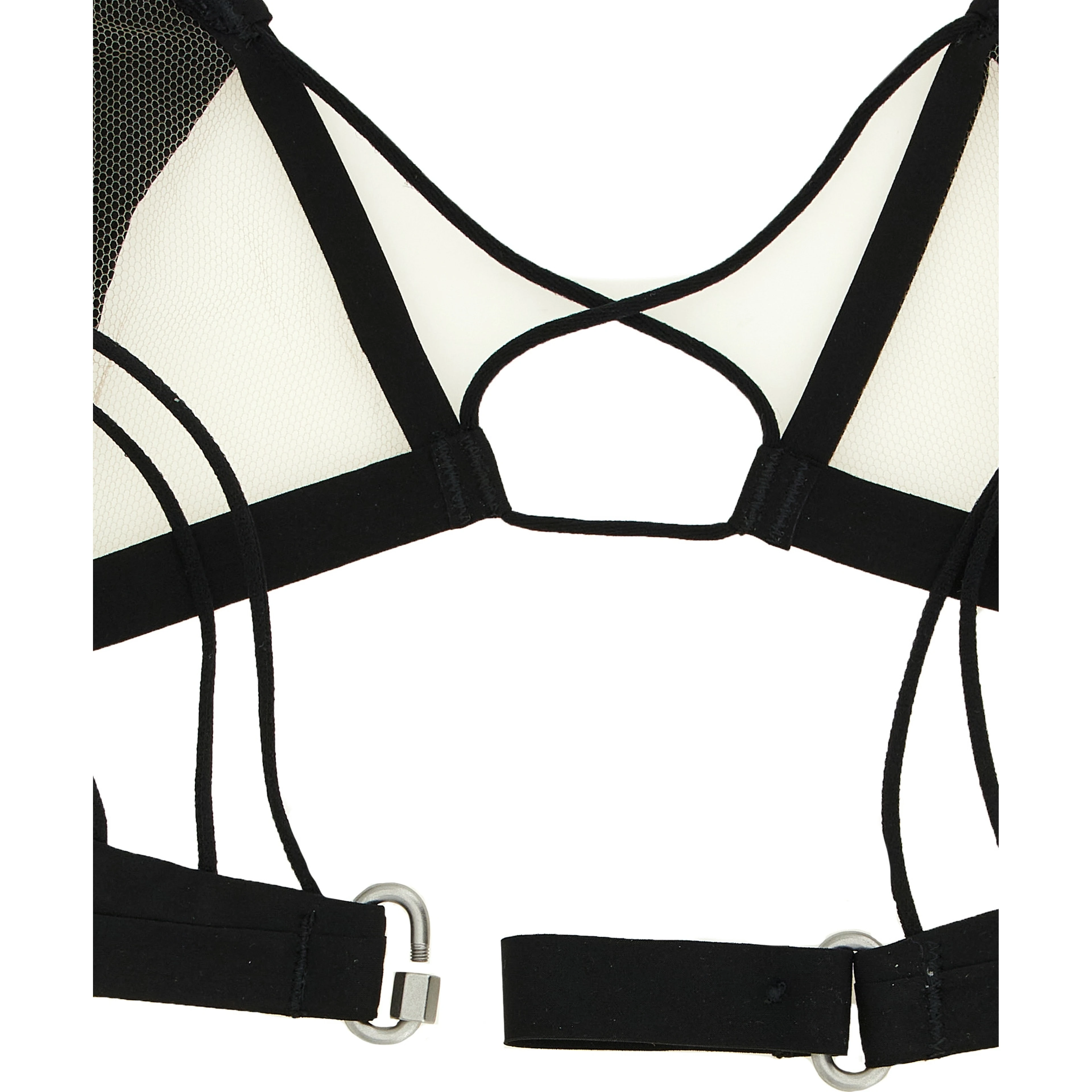Black Nylon Bra
