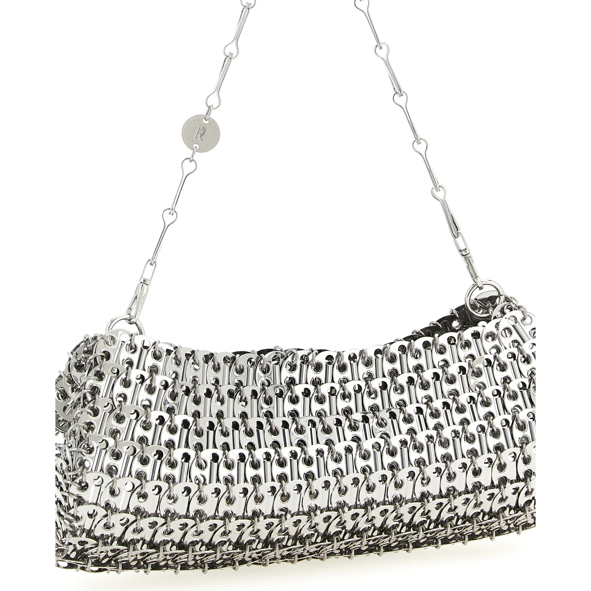 Silver Brass Clutch Bag