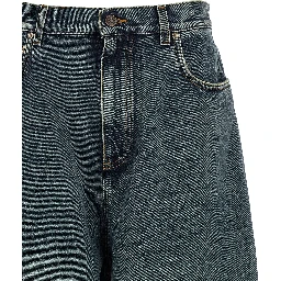 Blue Cotton Relaxed Fit Jeans