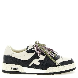 Bicolor Calfskin Athletic Sneakers