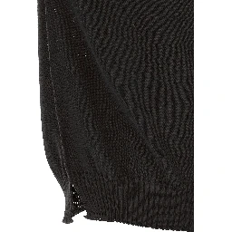 Black Cotton Cardigan