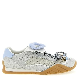 Gray Calfskin Athletic Sneakers