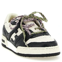 Bicolor Calfskin Athletic Sneakers