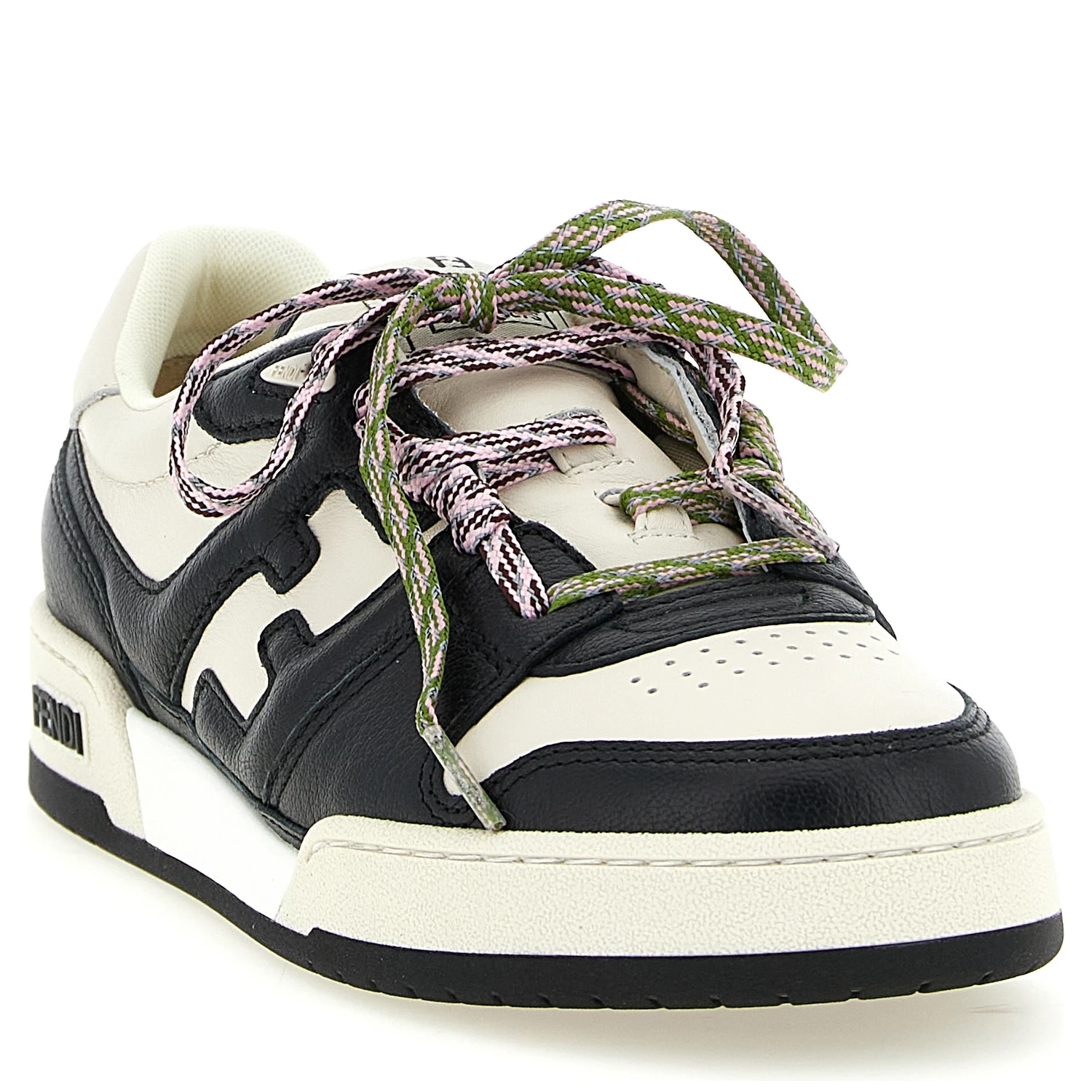 Bicolor Calfskin Athletic Sneakers