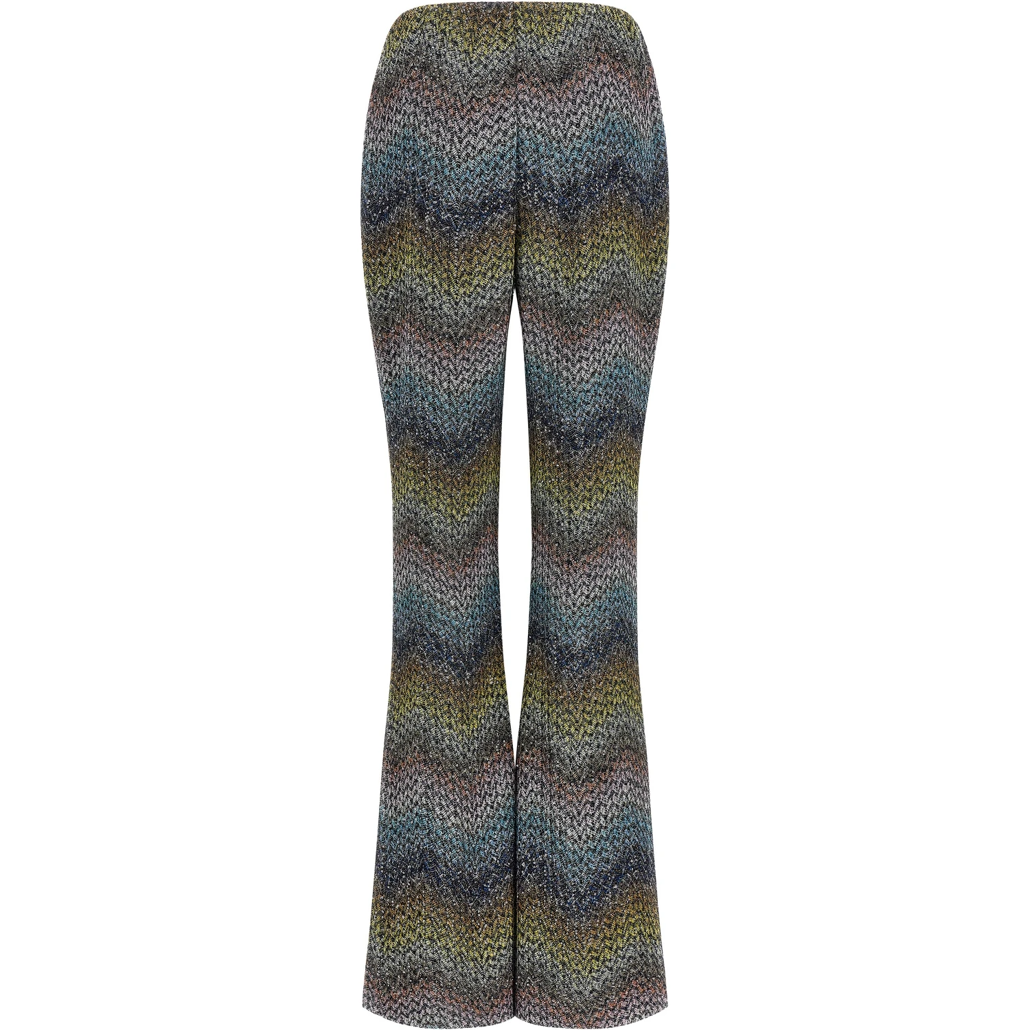 Multicolor Viscose Flared Pants