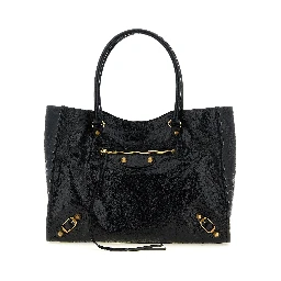Black Lamb Leather Tote Bag