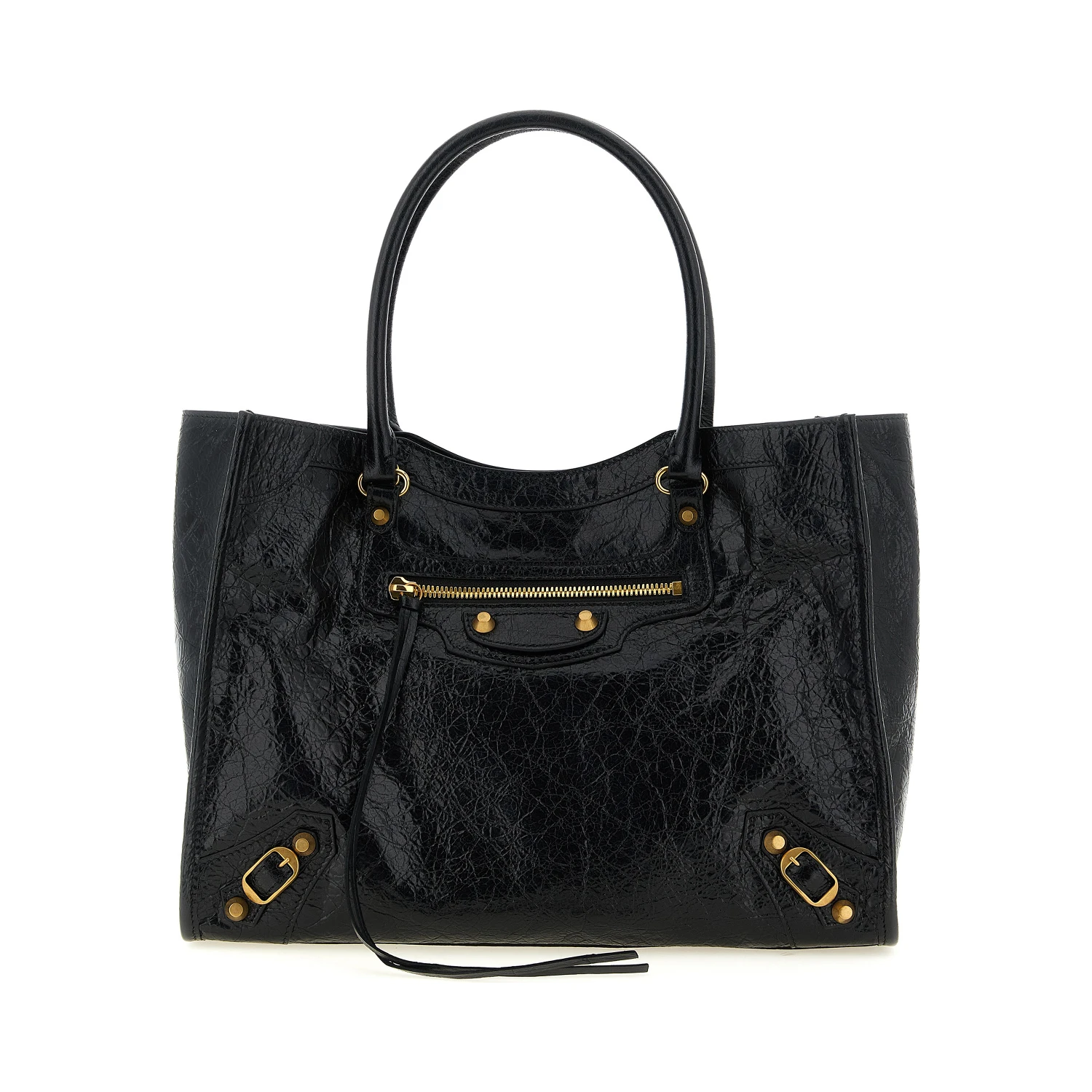 Black Lamb Leather Tote Bag