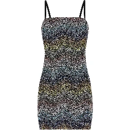 Multicolor Viscose Short Dress